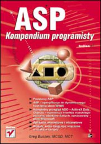 ASP. Kompendium programisty Greg Buczek - okładka książki