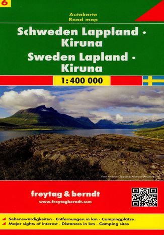 Okładka książki/ebooka Szwecja cz.6 Lapland-Kiruna mapa, 1:400 000