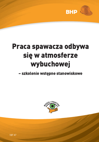 Okładka książki/ebooka Praca spawacza odbywa się w atmosferze wybuchowej - szkolenie wstępne stanowiskowe