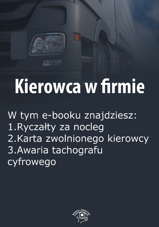 Okładka książki/ebooka Kierowca w firmie, wydanie styczeń 2016 r
