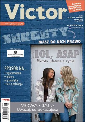 Okładka książki/ebooka Victor Gimnazjalista nr 26/458 28.12.2017 10.01.2018