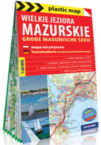 Okładka książki/ebooka Wielkie Jeziora Mazurskie mapa turystyczna 1:60 000