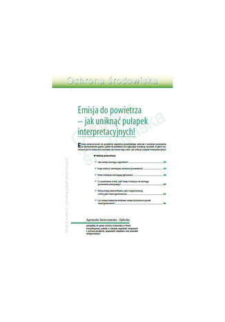 Okładka książki/ebooka Emisja do powietrza - jak uniknąć pułapek interpretacyjnych?