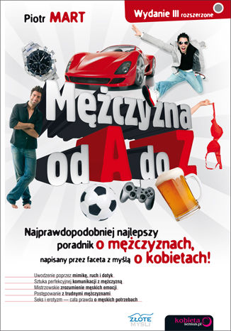 Okładka książki/ebooka Mężczyzna od A do Z. Wydanie III rozszerzone. Książka z autografem