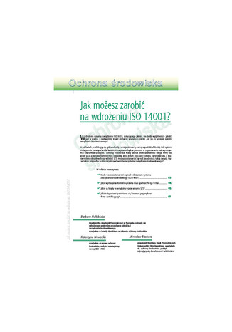 Okładka książki/ebooka Jak możesz zarobić na wdrożeniu ISO 14001?
