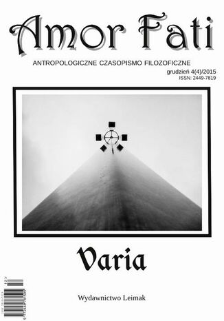 Okładka książki/ebooka Amor Fati 4(4)/2015 Varia
