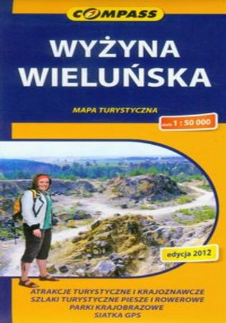 Okładka książki Wyżyna Wieluńska. Mapa turystyczna Compass 1:50 000