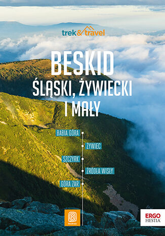 Okładka:Beskid Śląski, Żywiecki i Mały. trek&travel. Wydanie 1 