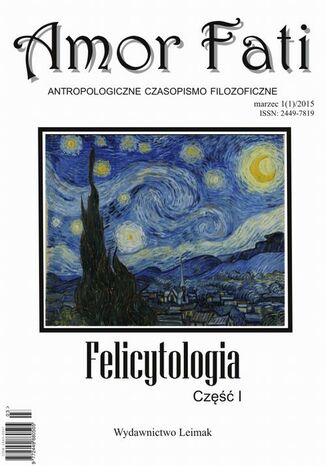 Okładka książki/ebooka Amor Fati 1(1)/2015 Felicytologia