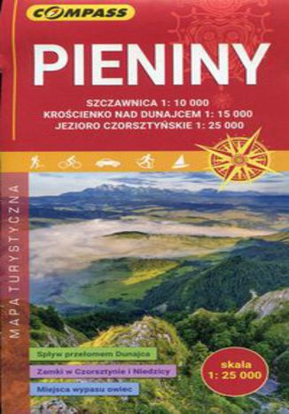 Okładka książki/ebooka Pieniny mapa turystyczna 1:25 000