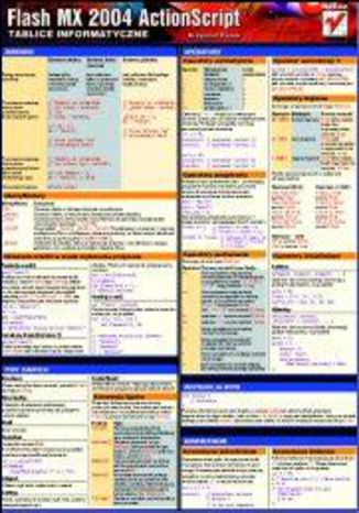 Okładka książki/ebooka Tablice informatyczne. Flash MX 2004 ActionScript