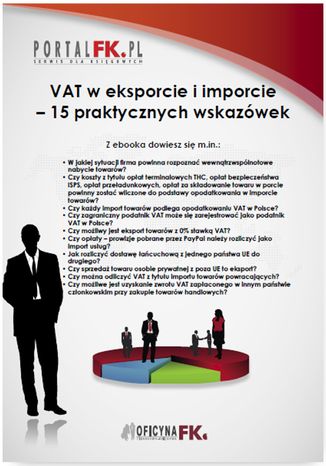 Okładka książki/ebooka VAT w eksporcie i imporcie - 15 praktycznych wskazówek
