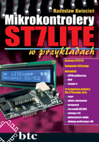 Okładka książki Mikrokontrolery ST7 LITE w przykładach