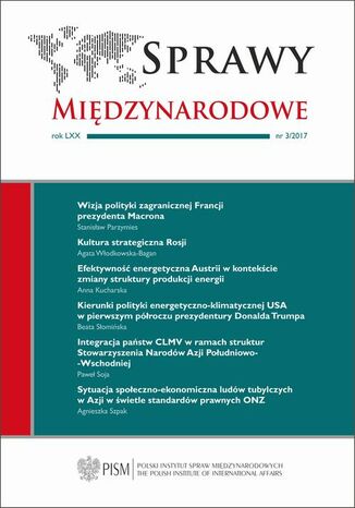Okładka książki/ebooka Sprawy Międzynarodowe 3/2017