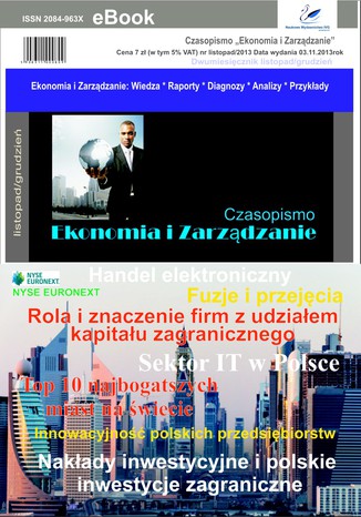 Okładka książki/ebooka Czasopismo Ekonomia i Zarządzanie nr 6 lis/2013