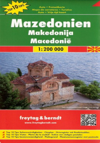 Okładka książki/ebooka Macedonia. Mapa Freytag & Berndt / 1:200 000
