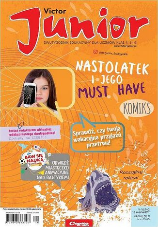 Okładka książki/ebooka Victor Junior nr 16 (340) 10 sierpnia 2017