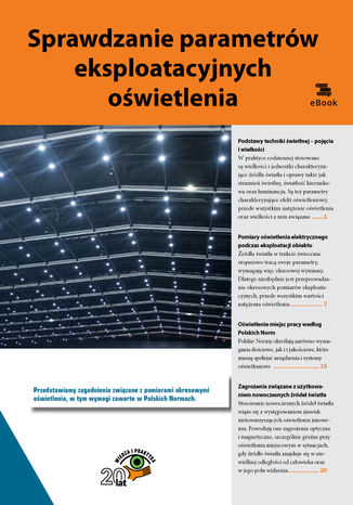 Okładka książki/ebooka Sprawdzanie parametrów eksploatacyjnych oświetlenia