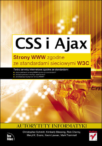 Okładka książki CSS i Ajax. Strony WWW zgodne ze standardami sieciowymi W3C