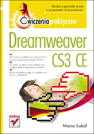 Dreamweaver CS3 CE. Ćwiczenia praktyczne Maria Sokół - okładka książki