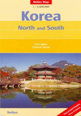 Okładka książki/ebooka Korea Północna i Południowa. Mapa