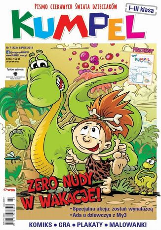 Okładka książki/ebooka Kumpel nr 7 (233) LIPIEC 2018. Pismo myślących dzieciaków i ich rodziców