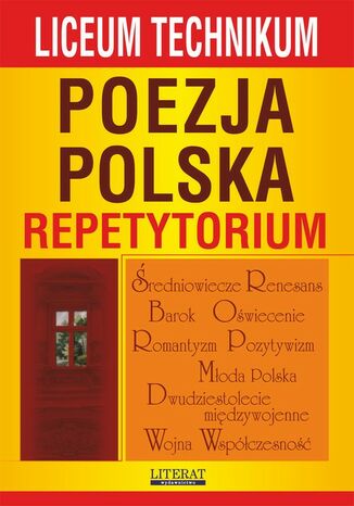 Okładka książki/ebooka Poezja polska. Repetytorium. Liceum, technikum