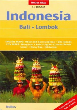 Okładka książki/ebooka Indonezja. Bali, Lombok. Mapa