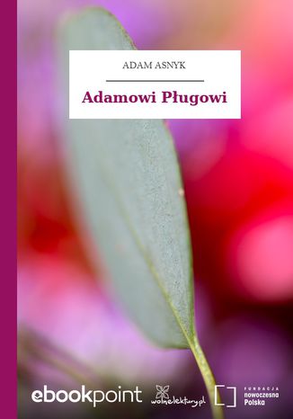 Okładka książki/ebooka Adamowi Pługowi