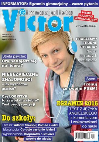 Okładka książki/ebooka Victor Gimnazjalista nr 6 (412)