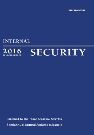 Okładka książki/ebooka Internal Security (July-December 2016) Vol. 8/2/2016