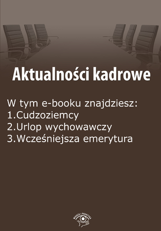 Okładka książki/ebooka Aktualności kadrowe, wydanie czerwiec 2015 r. część I