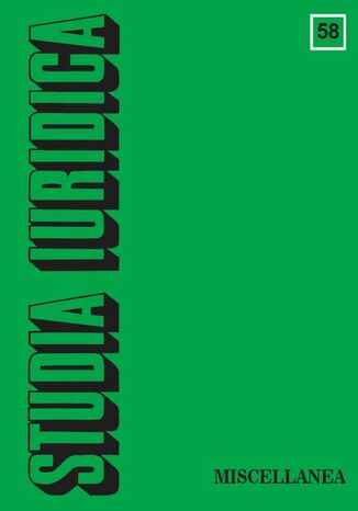 Okładka książki/ebooka Studia Iuridica, nr 58. Miscellanea