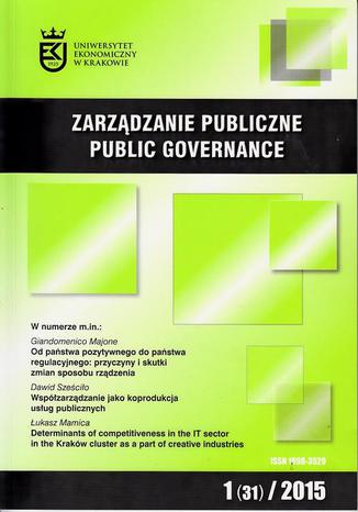 Okładka książki/ebooka Zarządzanie Publiczne nr 1(31)/2015
