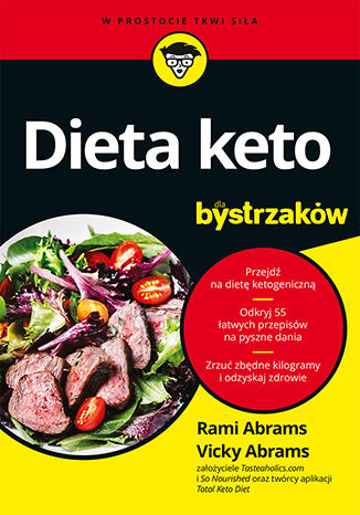 Dieta keto dla bystrzaków Rami Abrams, Vicky Abrams  - okładka książki
