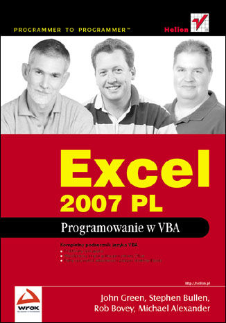 Okładka książki/ebooka Excel 2007 PL. Programowanie w VBA