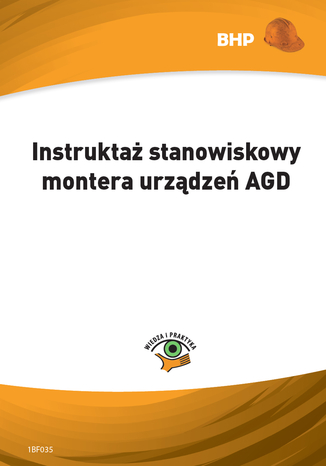 Okładka książki/ebooka Instruktaż stanowiskowy montera urządzeń AGD