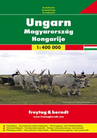 Okładka książki Węgry. Mapa Freytag & Berndt 1:400 000