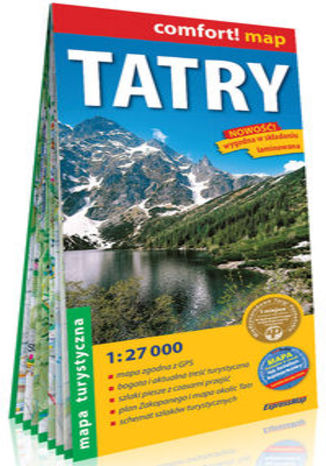 Okładka książki/ebooka Tatry laminowana mapa turystyczna 1:27 000
