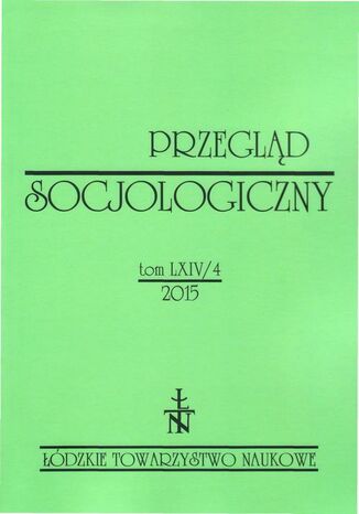 Okładka książki/ebooka Przegląd Socjologiczny t. 64 z. 4/2015