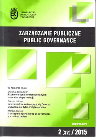 Zarządzanie Publiczne nr 2(32)/2015 Stanisław Mazur - okładka audiobooks CD