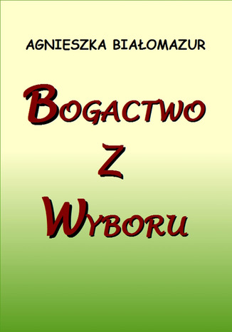 Bogactwo z wyboru Agnieszka Biaomazur - okadka audiobooks CD