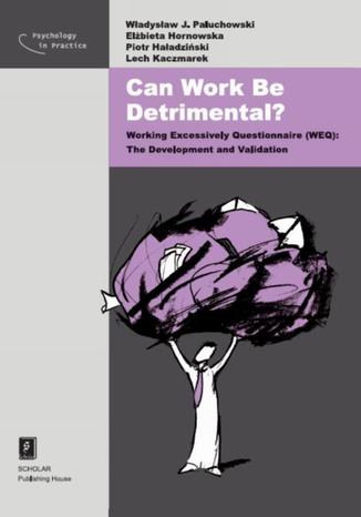 Can Work Be Detrimental? Working Excessively Questionnaire (WEQ): The Development and Validation Elbieta Hornowska, Wadysaw Jacek Paluchowski, Piotr Haadziski, Lech Kaczmarek - okadka ebooka