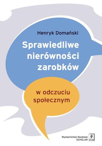 Sprawiedliwe nierwnoci zarobkw w odczuciu spoecznym Henryk Domaski - okadka ebooka