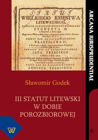 III Statut Litewski w dobie porozbiorowej Sawomir Godek - okadka ebooka