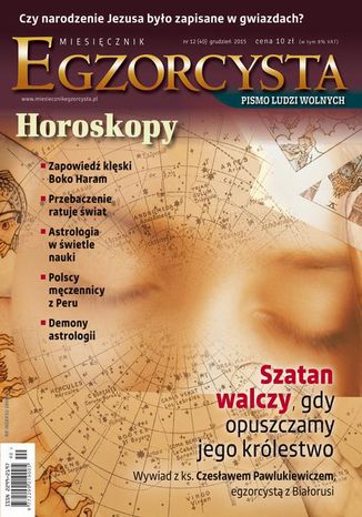 Okładka: Miesięcznik Egzorcysta. Grudzień 2015