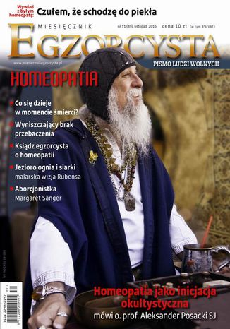 Okładka: Miesięcznik Egzorcysta. Listopad 2015