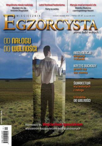 Okładka: Miesięcznik Egzorcysta. Sierpień 2014