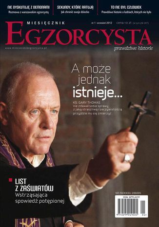 Okładka: Miesięcznik Egzorcysta. Wrzesień 2012