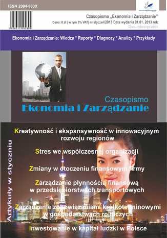 Czasopismo Ekonomia i Zarządzanie nr 1 sty/2013 Naukowe Wydawnictwo IVG - okładka audiobooka MP3